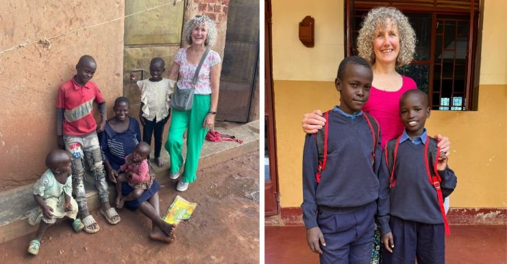 Rachel and her sponsored  pupils.jpg